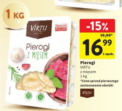 Pierogi VIRTU z mięsem promocja w Intermarche