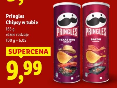 Chipsy w tubie, różne rodzaje promocja w Lidl