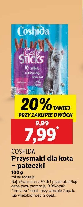 Pałeczki dla kota Coshida promocja