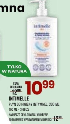 Płyn do higieny intymnej INTIMELLE promocja w Drogerie Natura