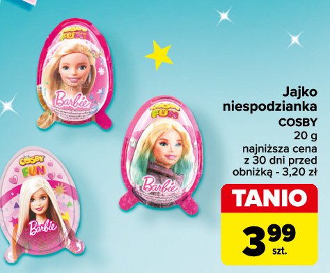 Jajko niespodzianka barbie Cosby fun promocja