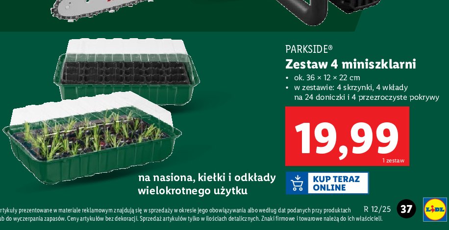 Mini szklarnia warzywna Parkside promocja w Lidl