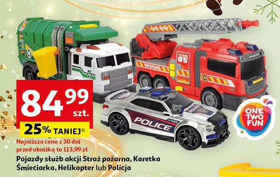 Pojazd policja One two fun promocja w Auchan