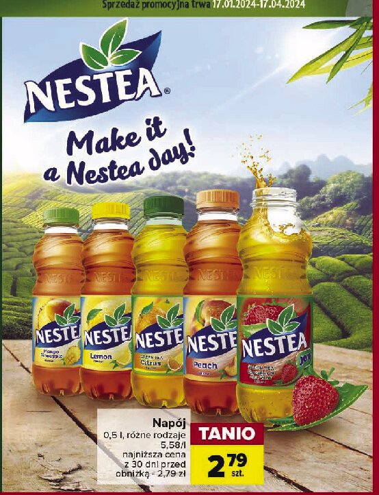 Herbata mrożona mango pineaplle Nestea promocja