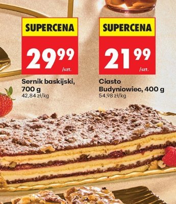 Ciasto Budyniowiec 400g promocja w Biedronka