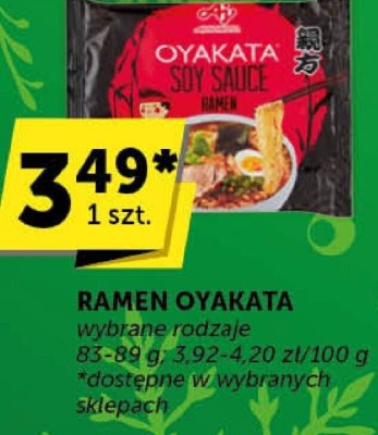 Ramen Oyakata wybrane rodzaje promocja w Groszek