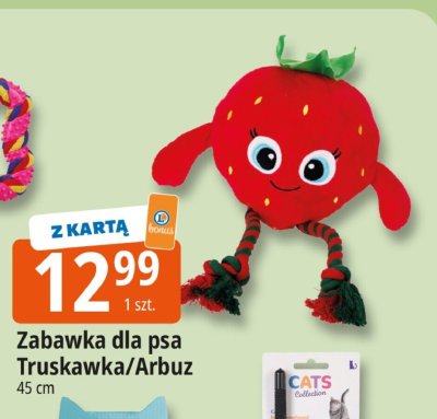 Zabawka dla psa Truskawka/Arbuz 45 cm promocja w Leclerc