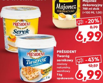 Serek wanilia President promocja