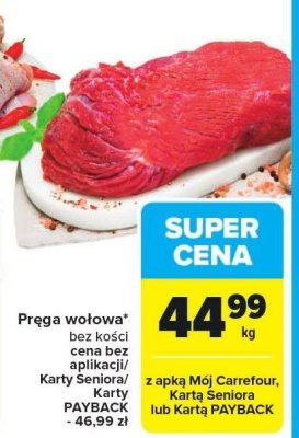 Pr臋ga wo艂owa bez ko艣ci promocja w Carrefour Market