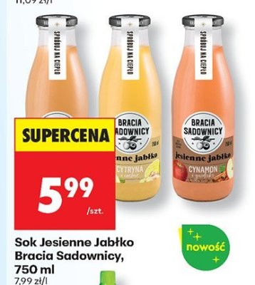 Sok Jesienne Jabłko 750 ml promocja w Biedronka