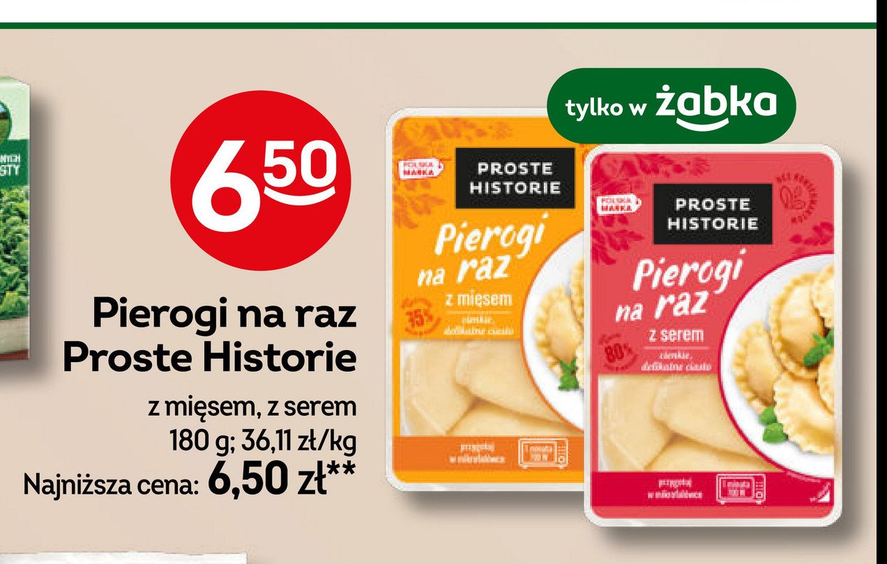 Pierogi na raz z mięsem Iglotex proste historie promocja w Żabka