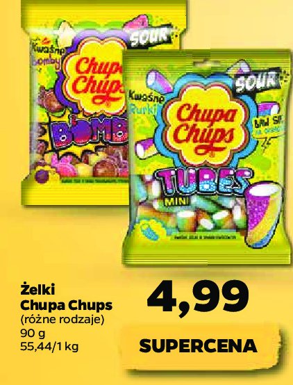 Żelki kwaśne Chupa chups tubes mini promocja