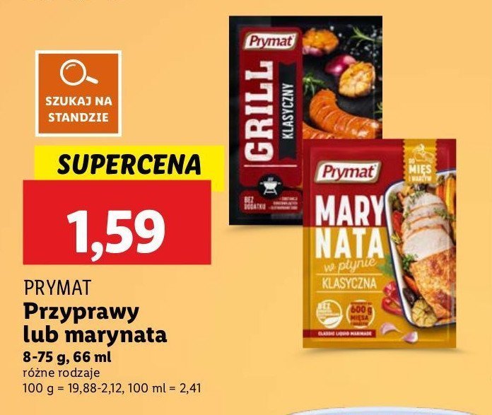 Marynata w płynie klasyczna Prymat promocja