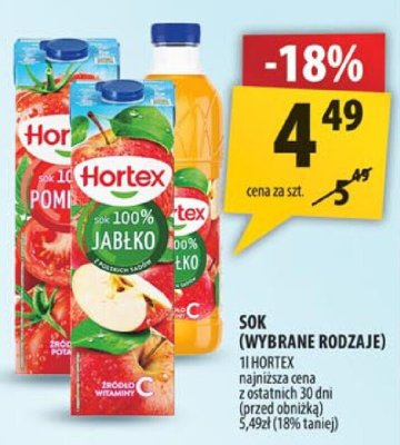 Sok (wybrane rodzaje) promocja w Arhelan