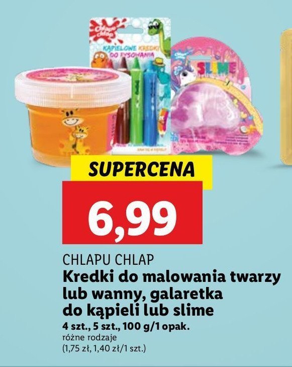 Kredki do malowania twarzy Chlapu chlap promocja w Lidl