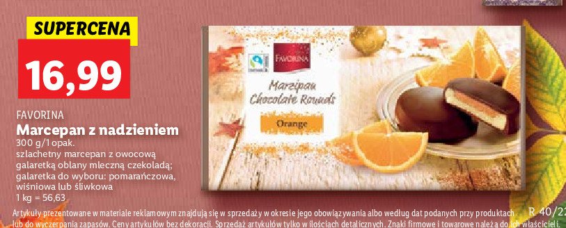 Marcepan z galaretk膮 wi艣niow膮 Favorina promocja