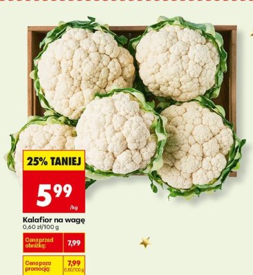 Kalafior na wagę promocja w Biedronka