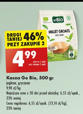 Kasza gryczana Gobio promocja w Biedronka