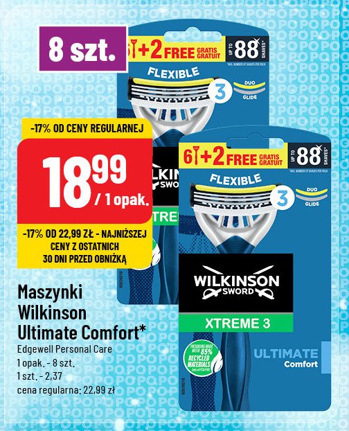 Maszynka do golenia Wilkinson xtreme 3 ultimate comfort promocja