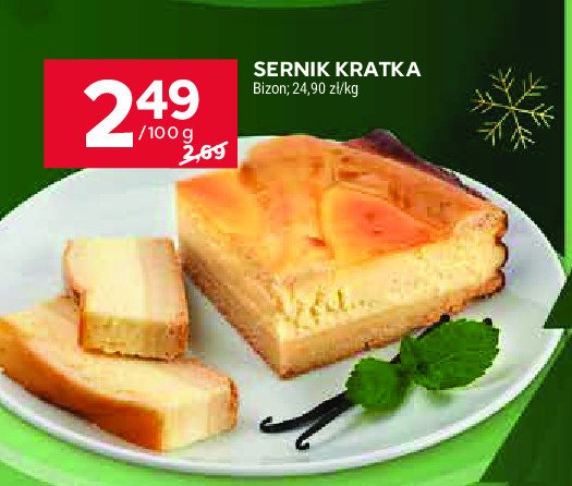 Sernik kratka Bizon promocja w Stokrotka