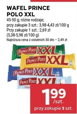 Wafel Prince Polo XXL różne rodzaje promocja w Stokrotka