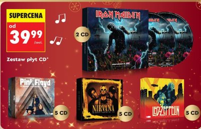 Zestaw płyt CD Iron Maiden 2 CD promocja w Biedronka
