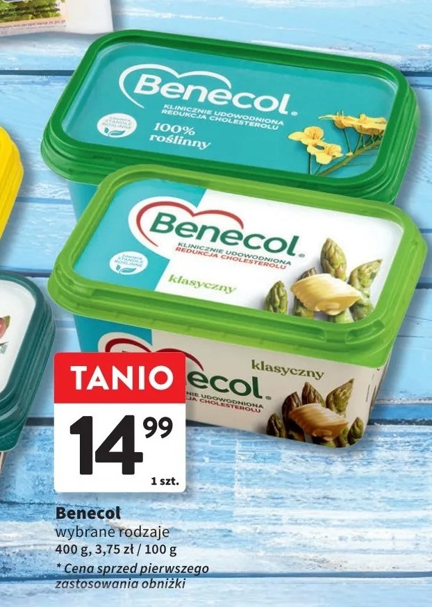 Margaryna Benecol classic Benecol raisio promocja w Intermarche