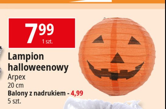 Lampion halloweenowy Arpex promocja w Leclerc