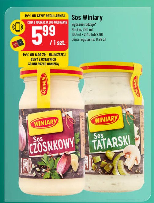 Sos tatarski Winiary promocja