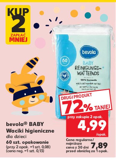 Waciki higieniczne Bevola baby promocja w Kaufland