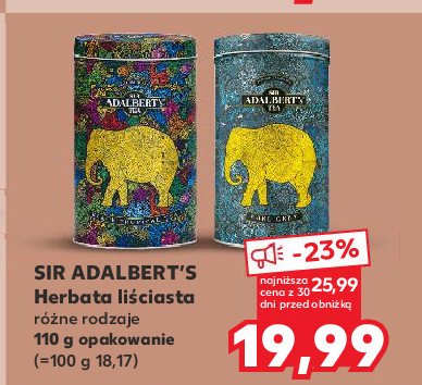 Herbata earl grey Adalbert's tea promocja