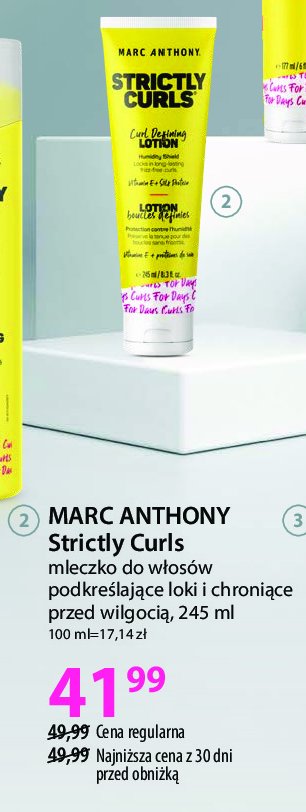 Mleczko do włosów MARC ANTHONY STRICTLY CURLS promocja