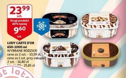 Lody czekoladowo pomara艅czowe Algida carte d'or promocja