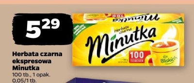 Herbata czarna ekspresowa Minutka promocja w Netto