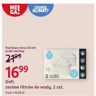 Wkład filtrujący classic Dafi promocja w Rossmann