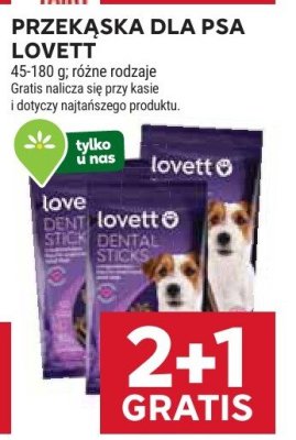 Przekąska dla psa Lovett promocja w Stokrotka