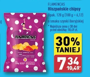 Chipsy z szynką Flamencas promocja w Aldi