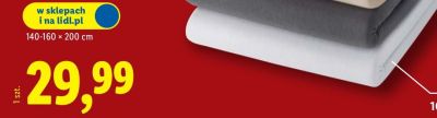 Prześcieradło bawełniane z dżerseju 140-160×200 cm promocja w Lidl