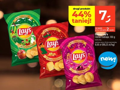 Chipsy Lay's różne rodzaje, 130 g promocja w Dealz