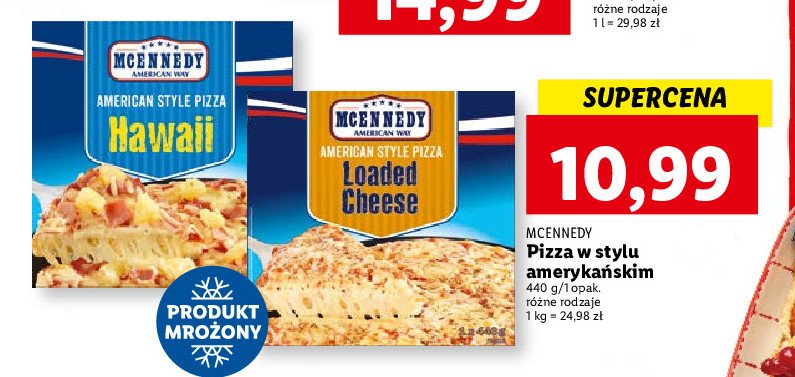 Pizza loaded cheese Mcennedy promocja