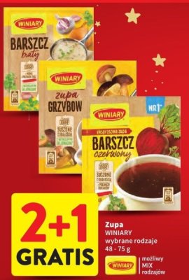 Zupa WINIARY wybrane rodzaje 48-75 g promocja w Intermarche