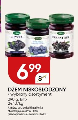 Dżem niskosłodzony wybrany asortyment promocja w Chata Polska