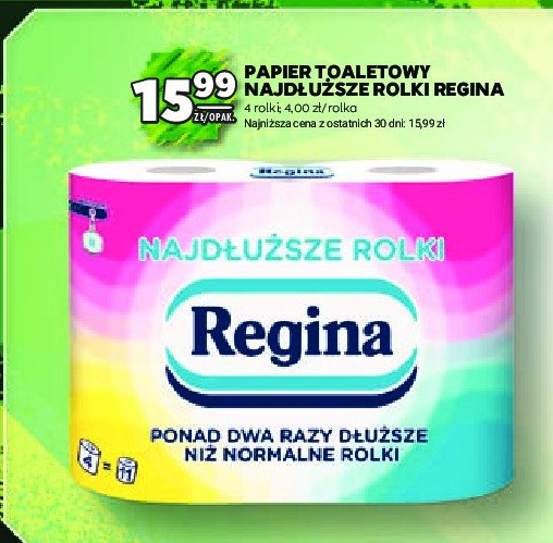 Papier toaletowy nadłuższy Regina promocja