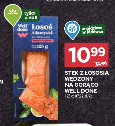 Stek z łosoia wędzony Well done promocja