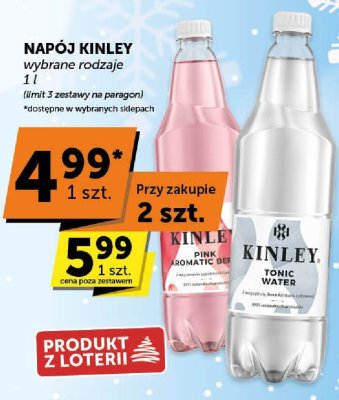 Napój Kinley wybrane rodzaje 1l promocja w Euro Sklep