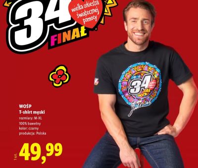 T-shirt męski rozmiary: M-XL promocja w Lidl