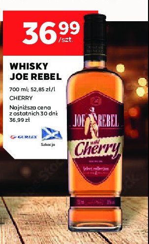 Whiskey Joe rebel wild cherry promocja w Stokrotka