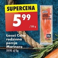 Łosoś wędzony na zimno Marinero promocja