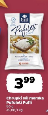 Chrupki sól morska Pufuleti  promocja w Netto