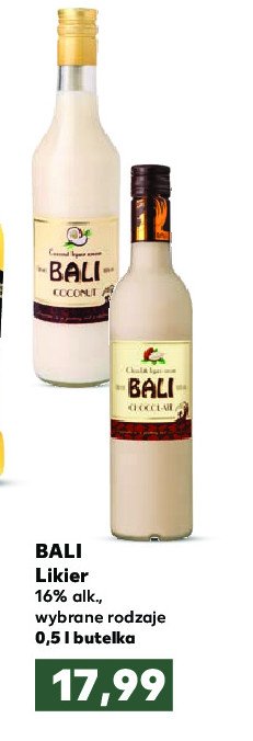 Likier Bali coconut promocja